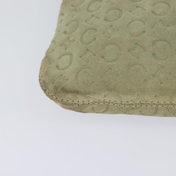 CELINE C Macadam Canvas Shoulder Bag Suede Gray - Picture 12 of 16